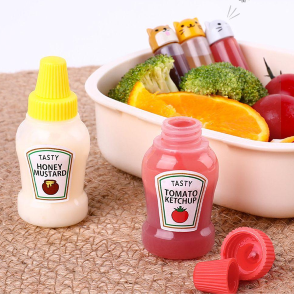 Mini Bisnaga para Molhos Ketchup e Mostarda - Image 3